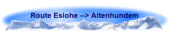 Route Eslohe --> Altenhundem